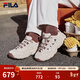 斐樂(lè )（FILA）官方楊冪同款松餅鞋女鞋老爹鞋運動(dòng)鞋鞋子厚底休閑鞋 泡沫白/雨朦灰色-WR 37.5