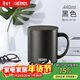 THERMOS膳魔師保溫杯馬克咖啡杯440ml帶蓋茶杯男女情侶水杯子TCDG-451 BK