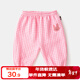 嘟嘟家寶寶長(cháng)褲夏裝嬰兒夏天防蚊褲男童格子褲女兒童褲子休閑褲 粉色格