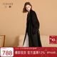 三彩【匠心大衣】100綿羊毛三彩2025冬季新款翻領(lǐng)雙面毛呢外套長(cháng)款女M