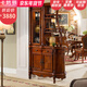 卡梵羅 美式間廳柜 歐式玄關(guān)柜隔斷柜實(shí)木入戶(hù)門(mén)廳屏風(fēng)雙面裝飾柜酒柜