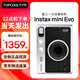 富士（FUJIFILM）立拍立得instax mini EVO拍立得相機升級款 mini evo學(xué)生禮物一次成像相機復古 mini EVO黑色 官配（不含相紙）