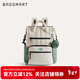 BAGSMART雙肩包媽咪包背包女大容量輕便多功能便攜嬰兒背奶包手提式旅行包 米白（可容納14英寸筆記本）