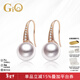 GiO珠寶 Akoya海水珍珠耳釘18K金耳飾新年禮物送老婆 18K金 珍珠8.5-9mm