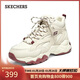 斯凱奇（Skechers）新年禮物女鞋中幫厚底增高老爹鞋加絨保暖運動(dòng)鞋女靴167595