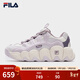 FILA 斐樂(lè )官方女鞋可頌鞋運動(dòng)鞋鞋子厚底面包休閑鞋 浪漫紫/雨霧灰-ON 37.5