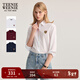 Teenie Weenie小熊女裝襯衫2025秋季新氣質(zhì)通勤簡(jiǎn)約刺繡長(cháng)袖襯衣 白色 M