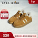 他她（TATA）栗子蛋糕復古休閑德訓鞋雪地靴加絨保暖毛毛鞋冬6JM01DM4 【女款】黃棕/米白（毛里） 38