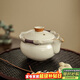 琦軒源汝窯茶壺手抓壺陶瓷功夫茶具家用輕奢高檔不燙手功夫泡茶壺蓋碗