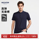 HECHTER【120S棉】高支棉高彈短袖POLO衫男士商務(wù)休閑舒適透氣夏季新款 深寶藍 L