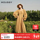moussy 【劉亦菲同款】南法度假風(fēng)碎花浪漫優(yōu)雅連衣裙028ISX33-3711 070米色 M