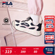 斐樂(lè )FILA 兒童童鞋跑步鞋2025年冬季新款男女小童旋鈕扣運動(dòng)鞋子 傳奇藍/香雪白-NW 32