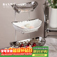 半物生活多層果盤(pán)輕奢零食盤(pán)子客廳家用水果盤(pán)歐式糖果盤(pán)創(chuàng  )意堅果干果盤(pán)