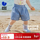 迷你巴拉女童短褲夏季寶寶莫代爾柔軟牛仔輕薄透氣褲子
