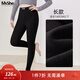 MsShe【540G澳粒絨】大碼女裝2025冬裝胖mm顯瘦彈力修身小腳長(cháng)褲加厚 長(cháng)褲-黑色現貨-適合1.6以下 3XL
