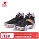 特步（XTEP）【門(mén)店同款】2024冬季新款御風(fēng)TD實(shí)戰籃球鞋男 黑/藤蘿紫 42