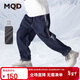 馬騎頓（MQD）【錐形褲】冬季男大童學(xué)院風(fēng)穿搭牛仔褲 深牛仔藍 140