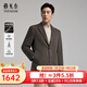 雅戈爾（YOUNGOR）大衣男士秋冬青年男大衣羊毛羊絨面料鵝絨內膽商務(wù)大衣 咖色VYSY01N152WXY L 175/96A
