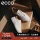 愛(ài)步（ECCO）休閑鞋男鞋 舒適簡(jiǎn)約百搭男鞋系帶板鞋 柔酷470824 HL 白色/棕色47082450104 44 (280mm)