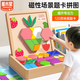 童木星七巧板拼圖3-6歲兒童玩具磁力片小學(xué)生專(zhuān)用磁性立體積木早教益智 磁力拼圖【126片可拼999+圖形】