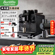 Barsetto【年度重磅新品】百勝圖PB-ONE雙鍋爐旋轉泵撥桿變壓意式半自動(dòng)咖啡機家商兩用專(zhuān)業(yè)強勁蒸汽 PBONE咖啡機（黑武士）+磨豆機（黑武士）