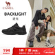 駱駝（CAMEL）復古慢跑步男鞋耐磨緩震休閑運動(dòng)鞋子 X14C09L7615 黑/城堡灰 42