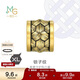 周生生新年黃金轉運珠 Charme XL酷黑 足金鎖子紋串珠 93841C定價(jià)