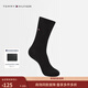 Tommy Hilfiger男裝含羊毛混紡商務(wù)紳士風(fēng)休閑通勤純色百搭運動(dòng)中筒襪子 黑色078 均碼