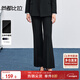 尚都比拉商務(wù)通勤黑色西裝褲女秋季新款修身顯瘦正裝西褲X型微喇休閑長(cháng)褲