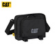 卡特（CAT）單肩包斜挎包運動(dòng)外出休閑輕手機包8英寸ipad包郵差包 黑 84928
