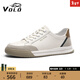 VOLO犀牛鞋子男鞋經(jīng)典復古休閑板鞋真皮透氣小白鞋秋季新款反絨皮男鞋 白色 117230052D 40