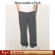 Abercrombie & Fitch小麋鹿圖案美式保暖抓絨直筒衛褲長(cháng)褲25秋冬男裝134-5142 深灰色 XS (170/70A) 偏大偏長(cháng)，建議小一碼