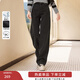 香影深灰色水洗牛仔褲女高腰2025冬季新款梨型身材寬松窄版直筒褲 深灰 M