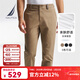 諾帝卡（NAUTICA）【商場(chǎng)同款】秋冬新款棉紡磨毛面料舒適保暖經(jīng)典休閑褲男PO4451 深卡其2BB 32