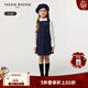 Teenie Weenie  Kids小熊童裝25年新款女童學(xué)院高腰百褶無(wú)袖連衣裙 藏青色 150 cm
