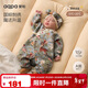 aqpa[林深時(shí)見(jiàn)鹿]嬰兒夾棉連體哈衣秋冬寶寶睡衣 林深時(shí)見(jiàn)鹿 66cm