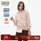 Teenie Weenie小熊女裝衛衣冬季學(xué)院連帽簡(jiǎn)約休閑萌趣加絨保暖上衣 粉色 M (165)