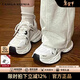 CAMILA KSENIA老爹鞋女士2025年最新款冬季舒適時(shí)尚運動(dòng)鞋女款品牌厚底小白鞋子 白色 37
