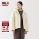 MUJI 女式 不易沾水 羽絨夾克 羽絨服女款 女裝25年冬季外套 BD11BA5A 象牙色 M (160/84A)
