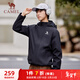 駱駝（CAMEL）戶(hù)外登山服中性加絨防潑水風(fēng)衣外套 C34CW0L4626A 幻影黑 XL