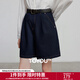 初語(yǔ)牛仔｜初語(yǔ)彈力牛仔短褲女2025夏季新款舒適中腰百搭A字熱褲 牛仔原色 29