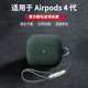 ESCASE適用airpods4保護套蘋(píng)果四代降噪藍牙盒翻毛絨防塵防指紋個(gè)性小眾外殼潮流男女舒適手感墨綠色