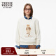 Teenie Weenie小熊女裝時(shí)尚衛衣秋季簡(jiǎn)約印花圓領(lǐng)套頭衫休閑風(fēng)上衣 象牙白 L (170)