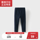戴維貝拉【奧萊特賣(mài)】【商場(chǎng)同款】?jì)和虻籽澏b女童加絨褲子中大童 牛仔藍 140 cm（建議身高130-140cm）