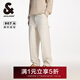 杰克·瓊斯（JACK&JONES）百搭潮流工裝貼布雙側插袋廓形褲子時(shí)尚舒適牛仔褲男裝 225132058 A06清新白 常規 30 170 W30/L30