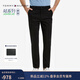 Tommy Hilfiger秋冬男商務(wù)通勤彈力斜紋修身顯瘦西褲長(cháng)褲休閑褲情人節禮物 黑色001 -修身版-拍大一碼 30 (2.3尺)