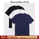Abercrombie & Fitch經(jīng)典小麋鹿圖案棉質(zhì)3件組合裝重磅短袖T恤25秋季男裝124-5044 海軍藍多色 L (180/108A)