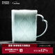 景德鎮官方創(chuàng  )意陶瓷馬克杯影青雕刻水杯高溫白瓷家用咖啡杯高檔生日禮物 影青雕刻美式咖啡杯
