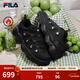 斐樂(lè )（FILA）官方豌豆加絨鞋老爹鞋休閑厚底運動(dòng)鞋男鞋 黑-BK 40