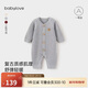 babylove【清倉】嬰兒連體衣秋冬款針織哈衣爬服純色男女寶寶毛衣保暖衣服